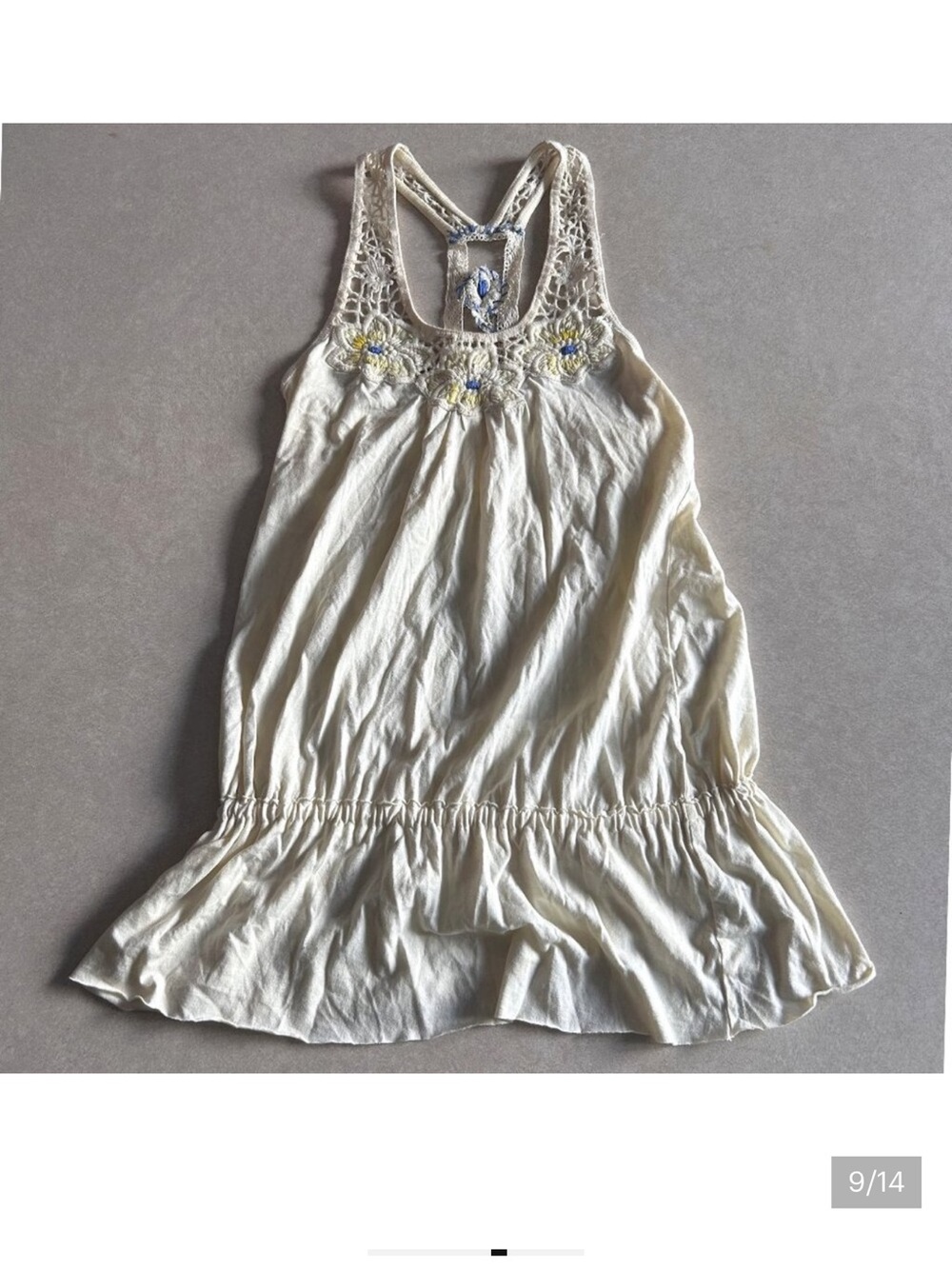ASO ALEX RUSSO Free People Embroidered Cutaway Tank Wizards of Waverly Place - Picture 10 of 13